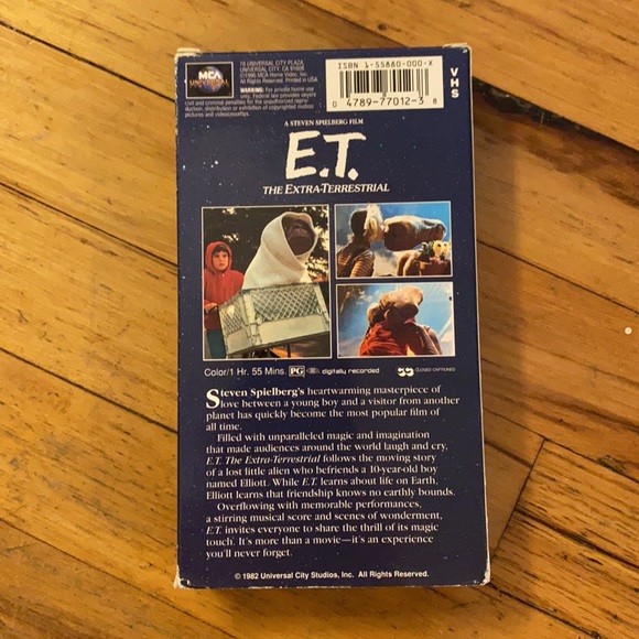 E.T. The Extra-Terrestrial USED VHS 1982 copy - Picture 2 of 3